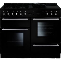 Rangemaster Toledo 110cm All Natural Gas 73820 Range Cooker in Gloss Black with FSD Hob